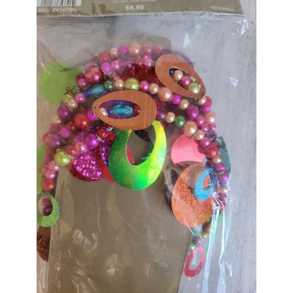 Pier 1 Imports beaded bottle cover rainbow sparkle - Picture 6 of 6